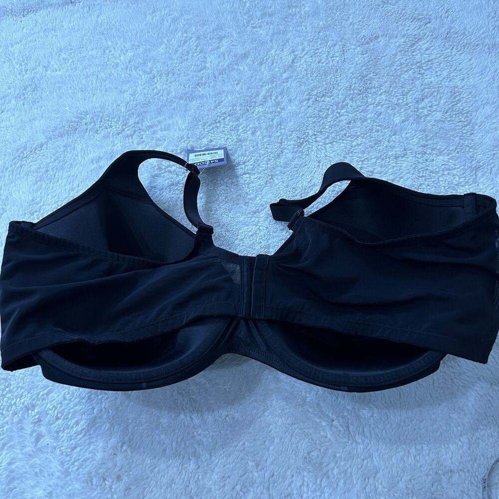 Catherines Intimates Womens Plus 54DDD Uplifting Plunge Bra Black Sexy Casual - Picture 2 of 6